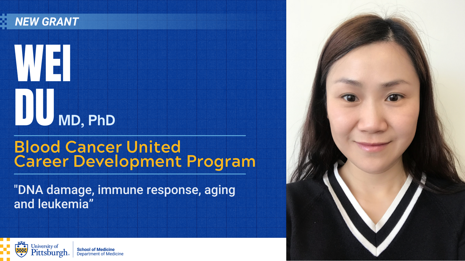 Dr. Du named LLS CDP scholar!!!